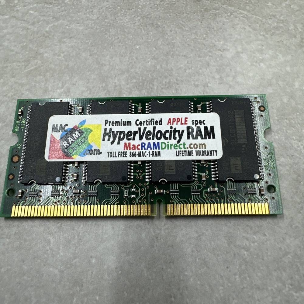 IBM 128MB PC133 144 PIN SODIMM Vintage Mac RAM Memory MH32S64PFJ-6L